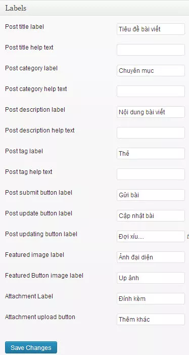 Tạo trang đăng bài dành cho thành viên trong WordPress