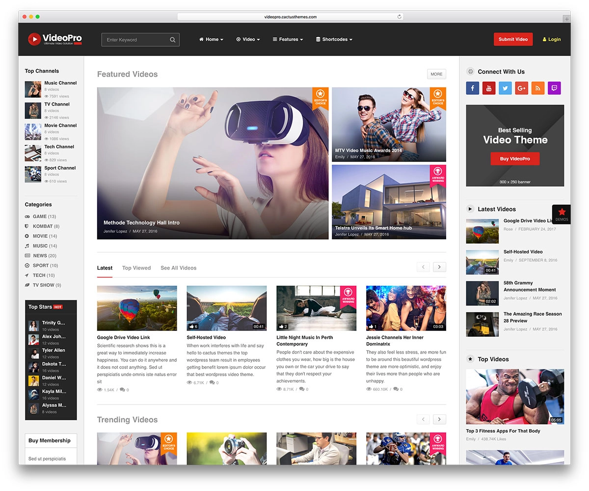 22 theme video cho WordPress chuyên nghiệp và tốt nhất 2025