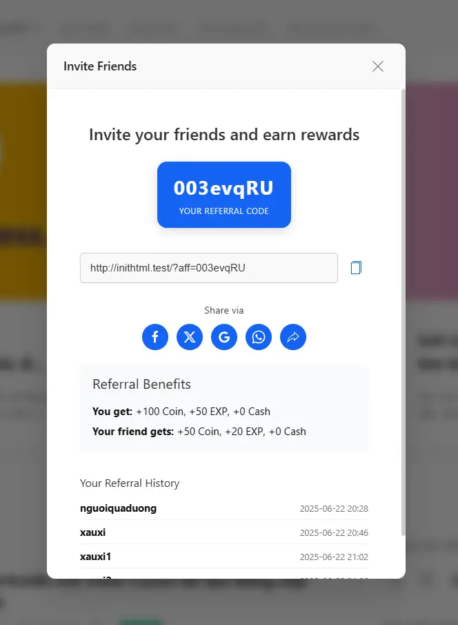 Init User Engine – Plugin xây dựng hệ thống người dùng gamified toàn diện cho WordPress